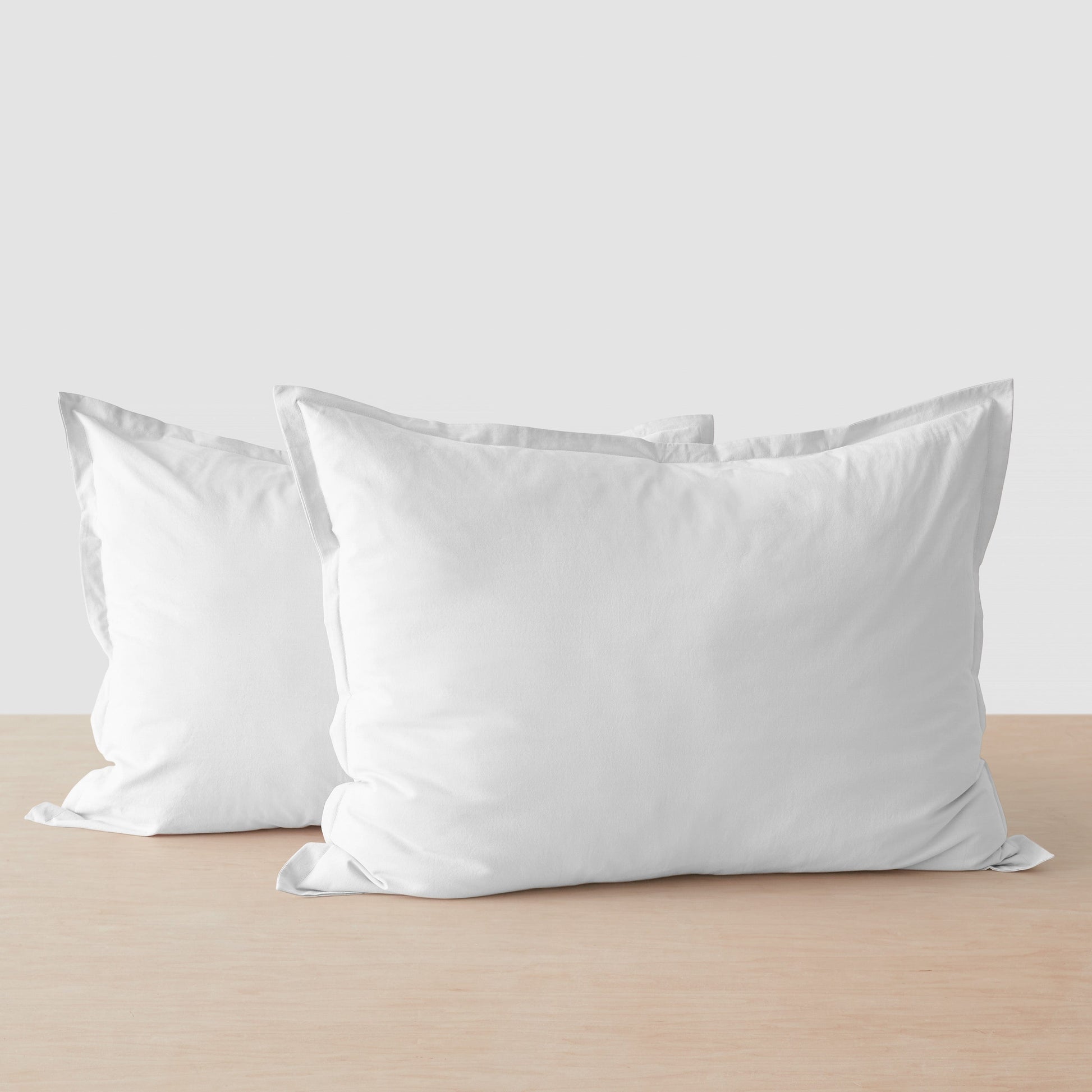 Stonewashed Organic Cotton Percale Shams