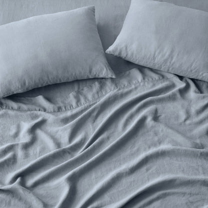 Stonewashed Organic Cotton Percale Sheet Set