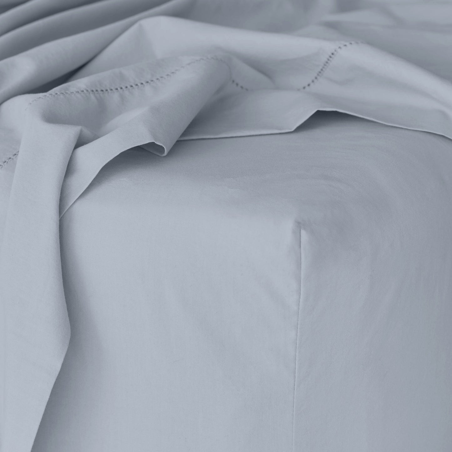 Stonewashed Organic Cotton Percale Fitted Sheet