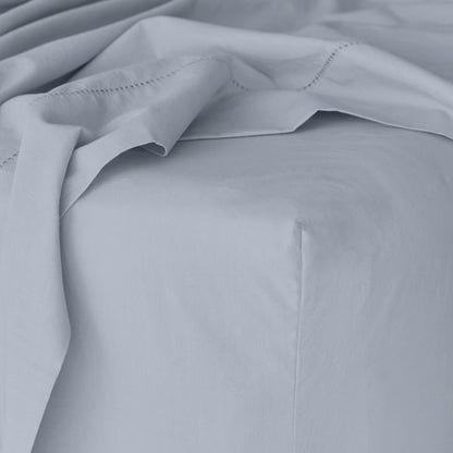 Stonewashed Organic Cotton Percale Fitted Sheet
