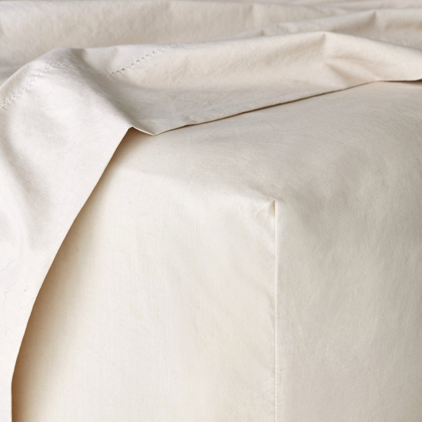 Stonewashed Organic Cotton Percale Fitted Sheet