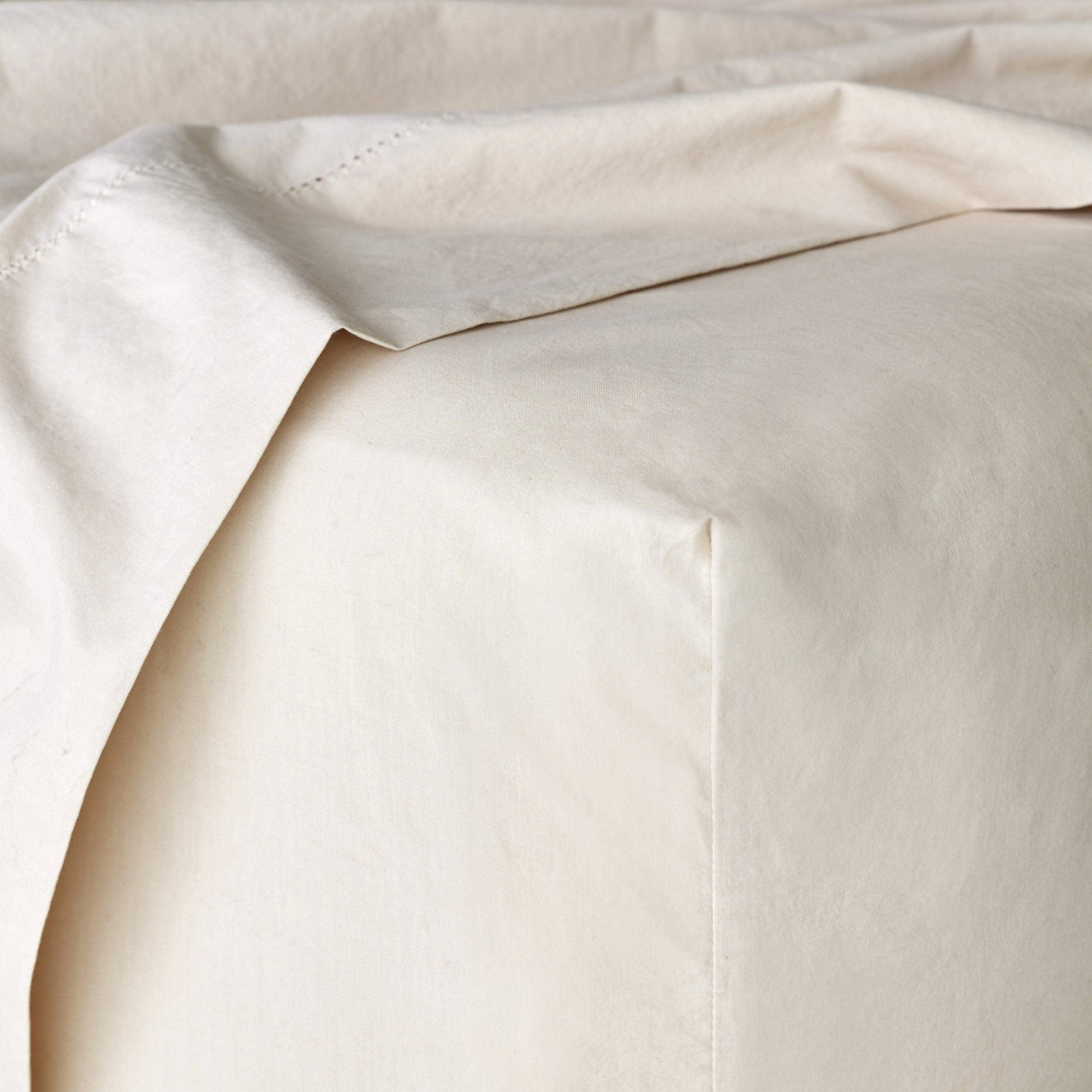 Stonewashed Organic Cotton Percale Fitted Sheet