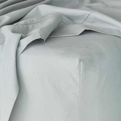 Stonewashed Organic Cotton Percale Fitted Sheet