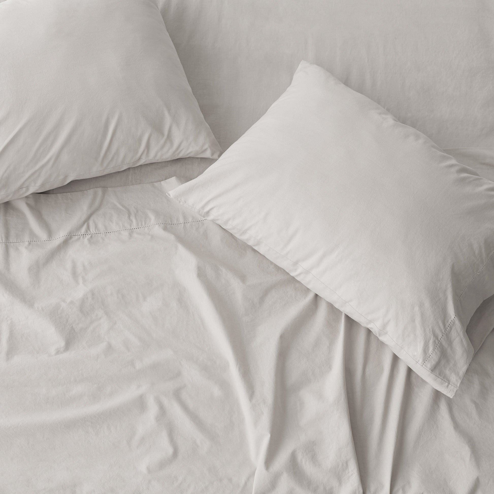 Stonewashed Organic Cotton Percale Sheet Set