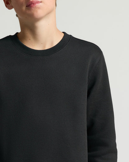 Boys' All Black Fleece Crew Neck 2-Pack