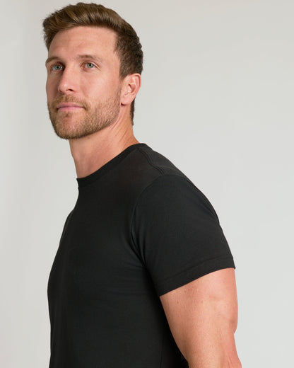 Black Classic Crew Neck 6-Pack