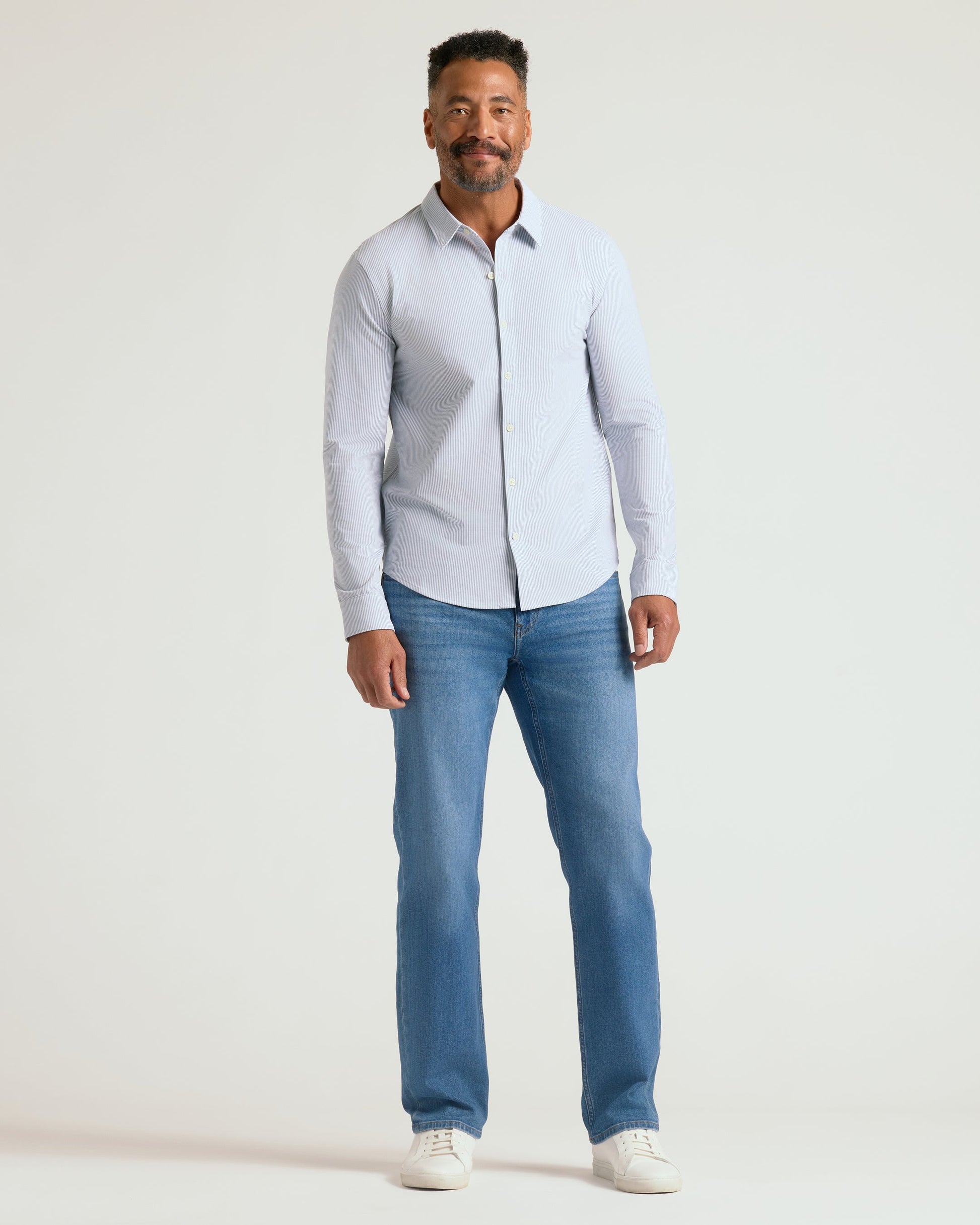 Steel Stripe Stretch Oxford 2.0