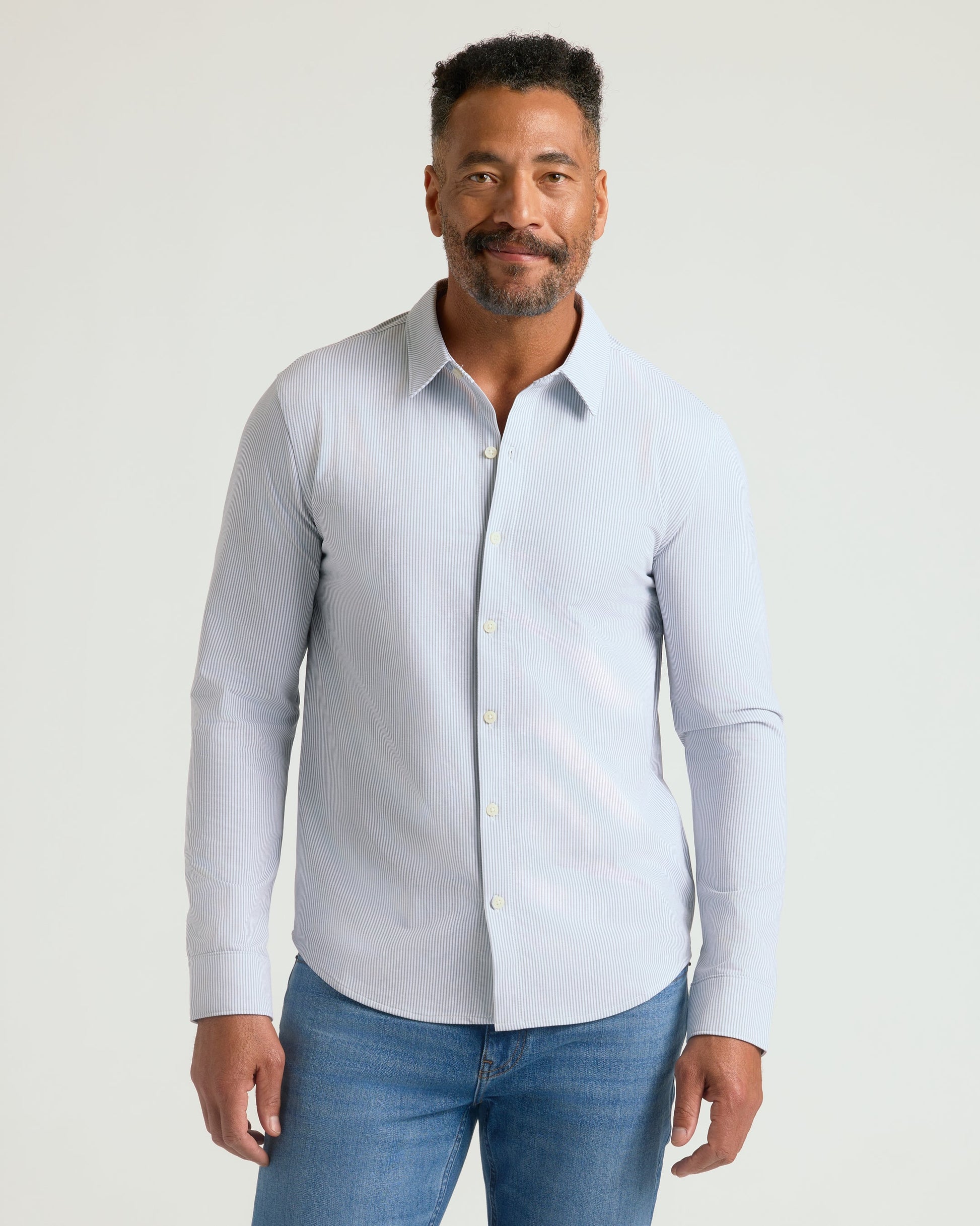 Steel Stripe Stretch Oxford 2.0