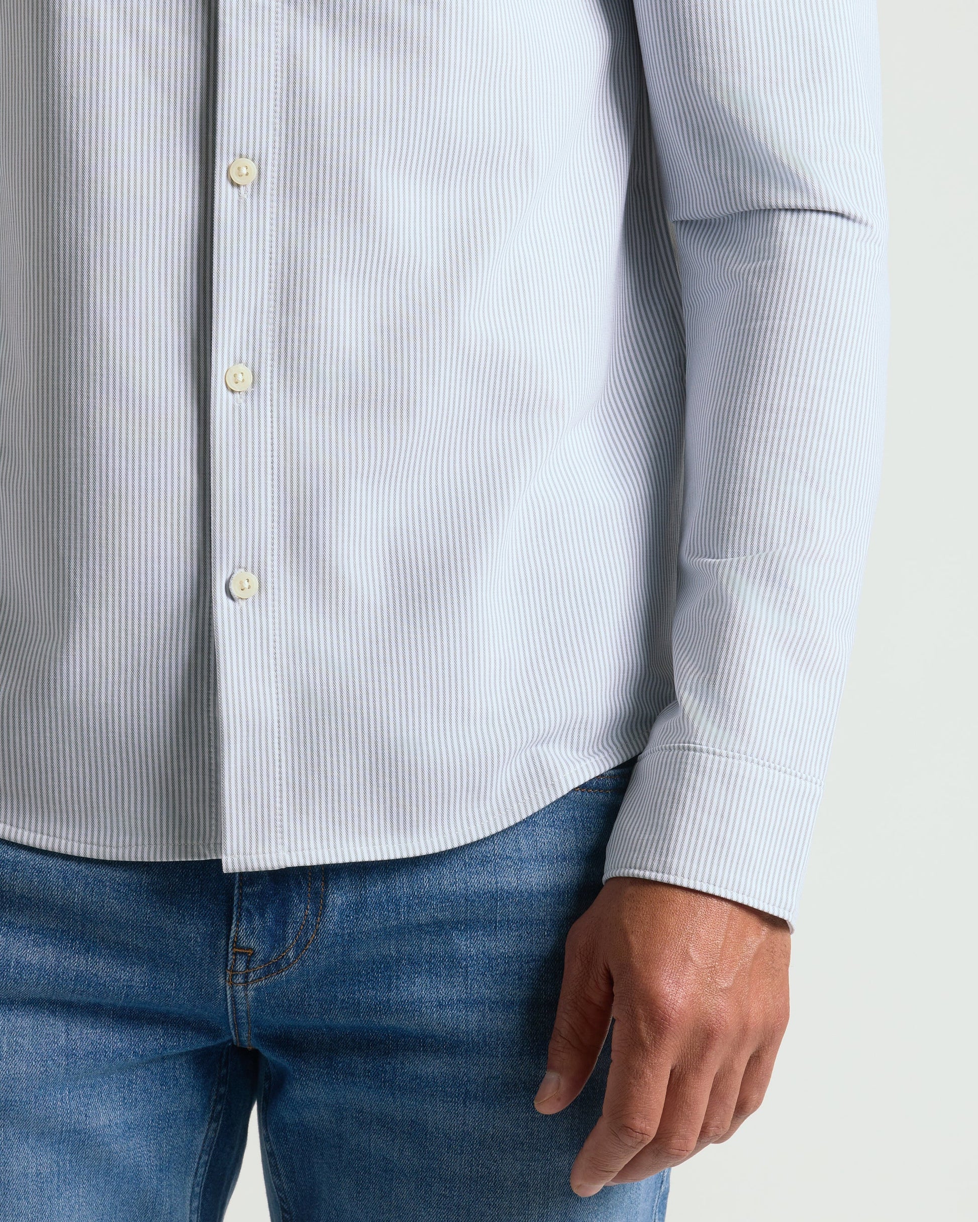 Steel Stripe Stretch Oxford 2.0