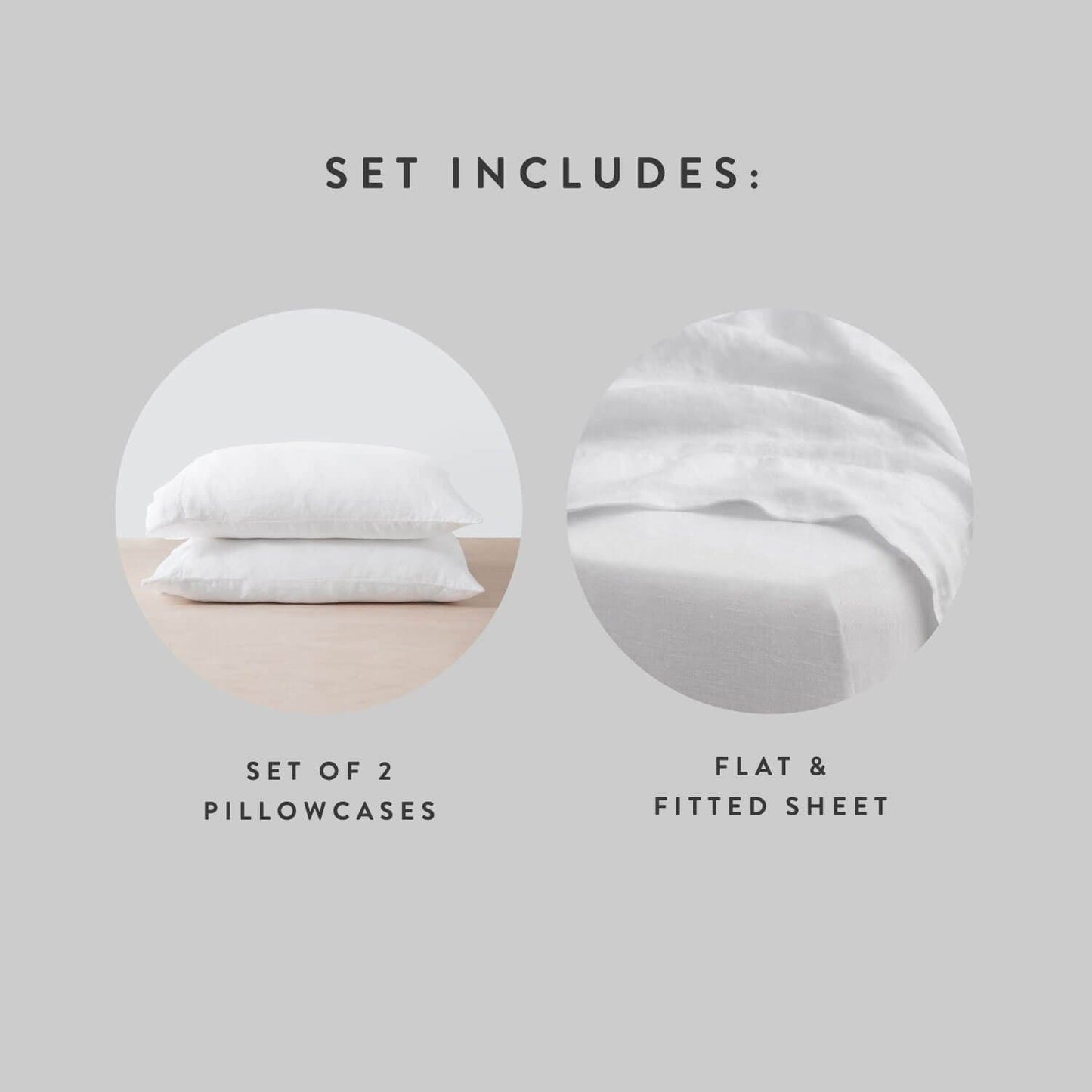 Stonewashed Linen Sheet Set