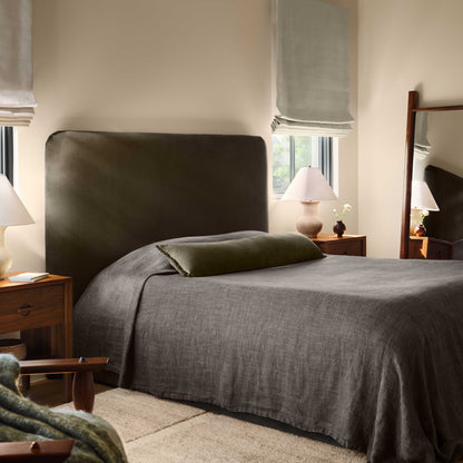 Censo Oversized Linen Bed Blanket