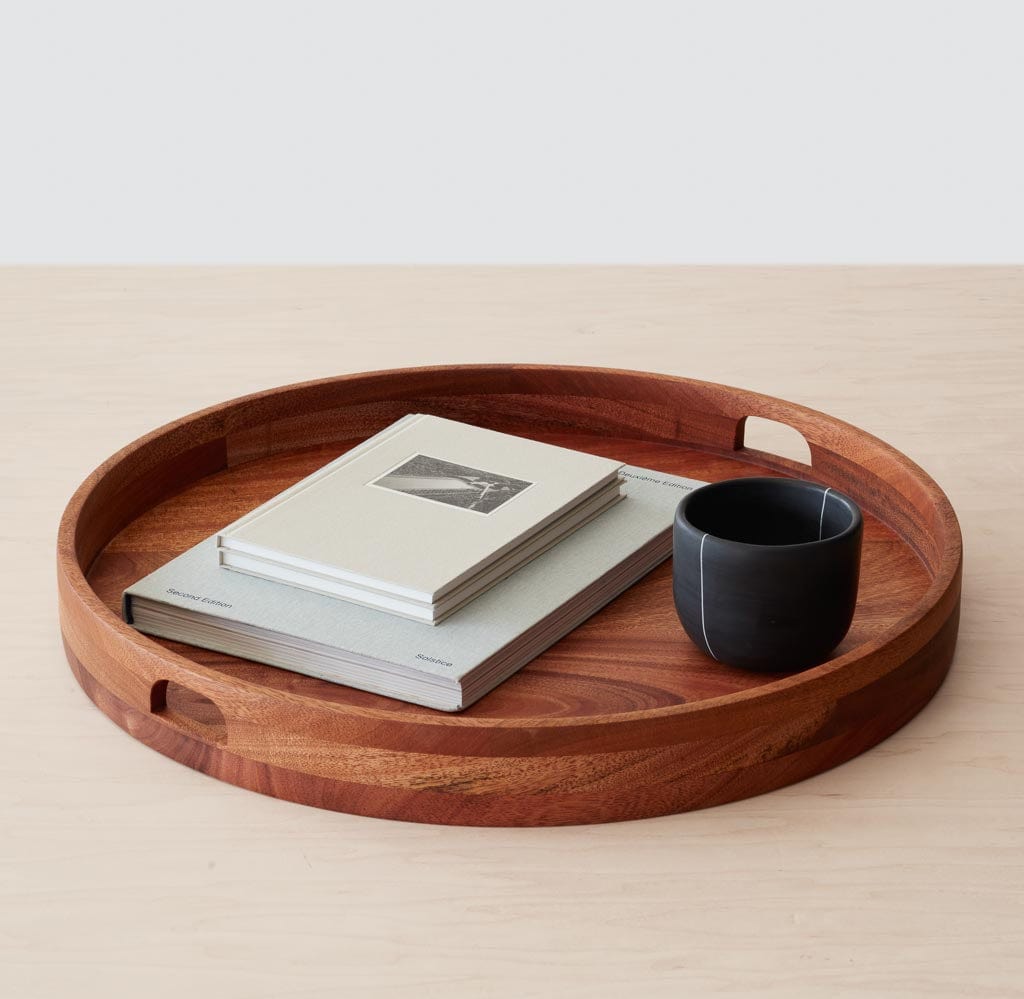 Tikal Round Wood Tray