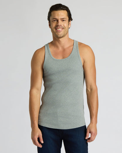 Ribbed Curved Hem Tank 3-Pack