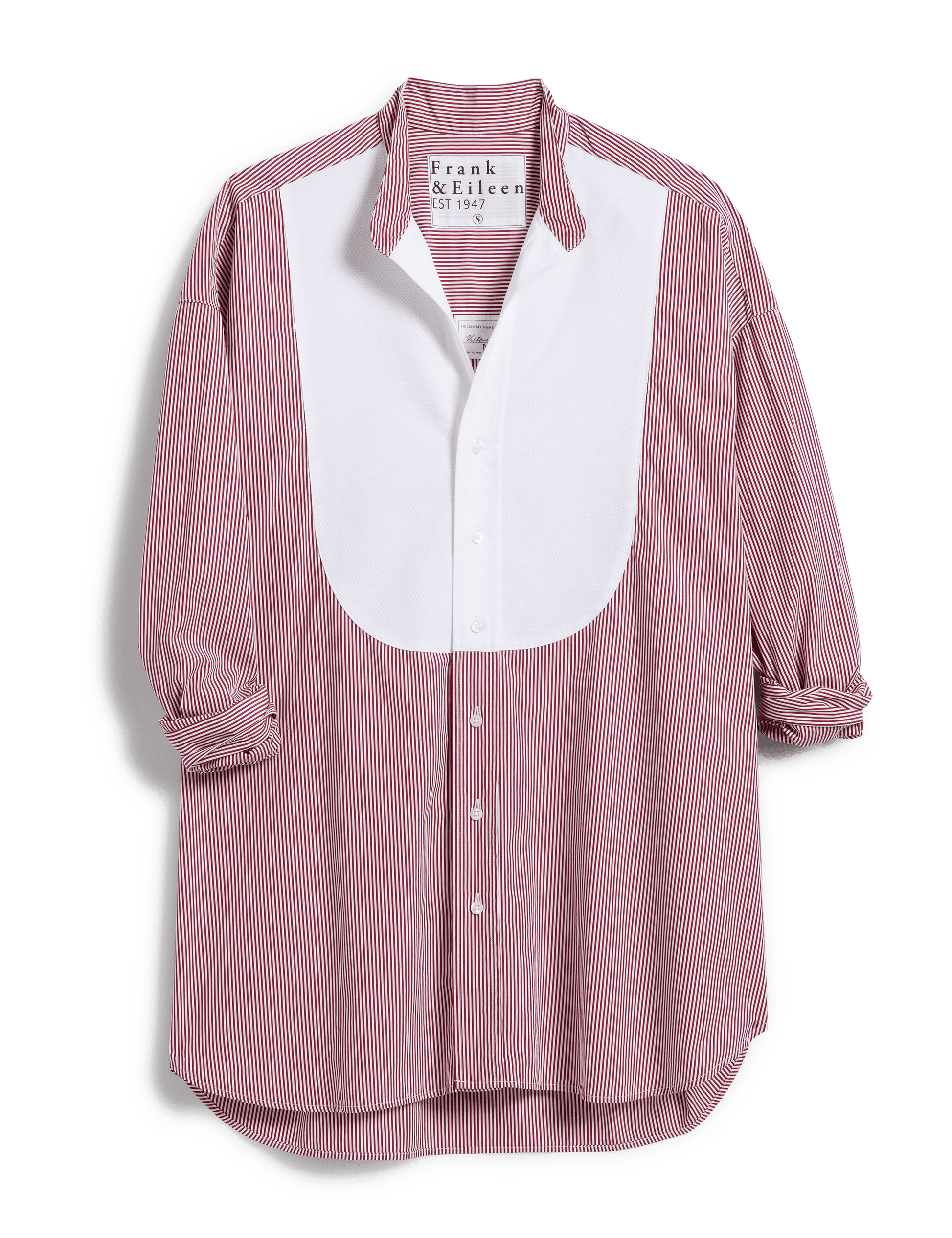 VICTORIA Red Stripe with White Bib, Italian Superluxe