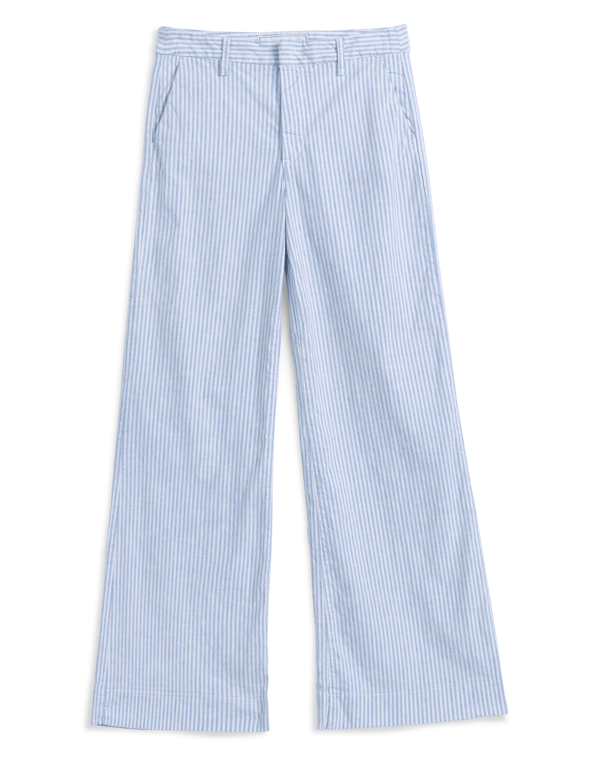 WEST VILLAGE Blue and White Stripe, Italian Performance Linen