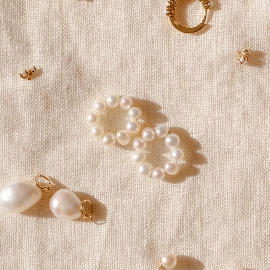 Add-On Pearl Halo Hooplets | Final Sale