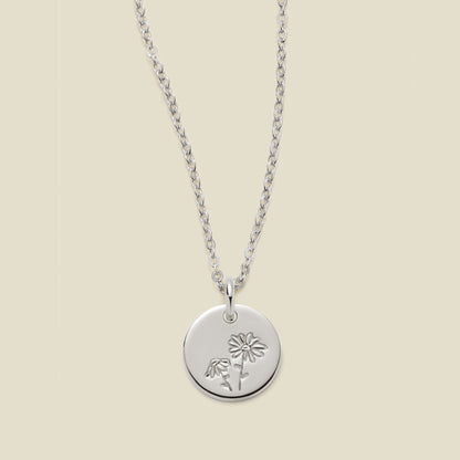 April Birth Flower Necklace
