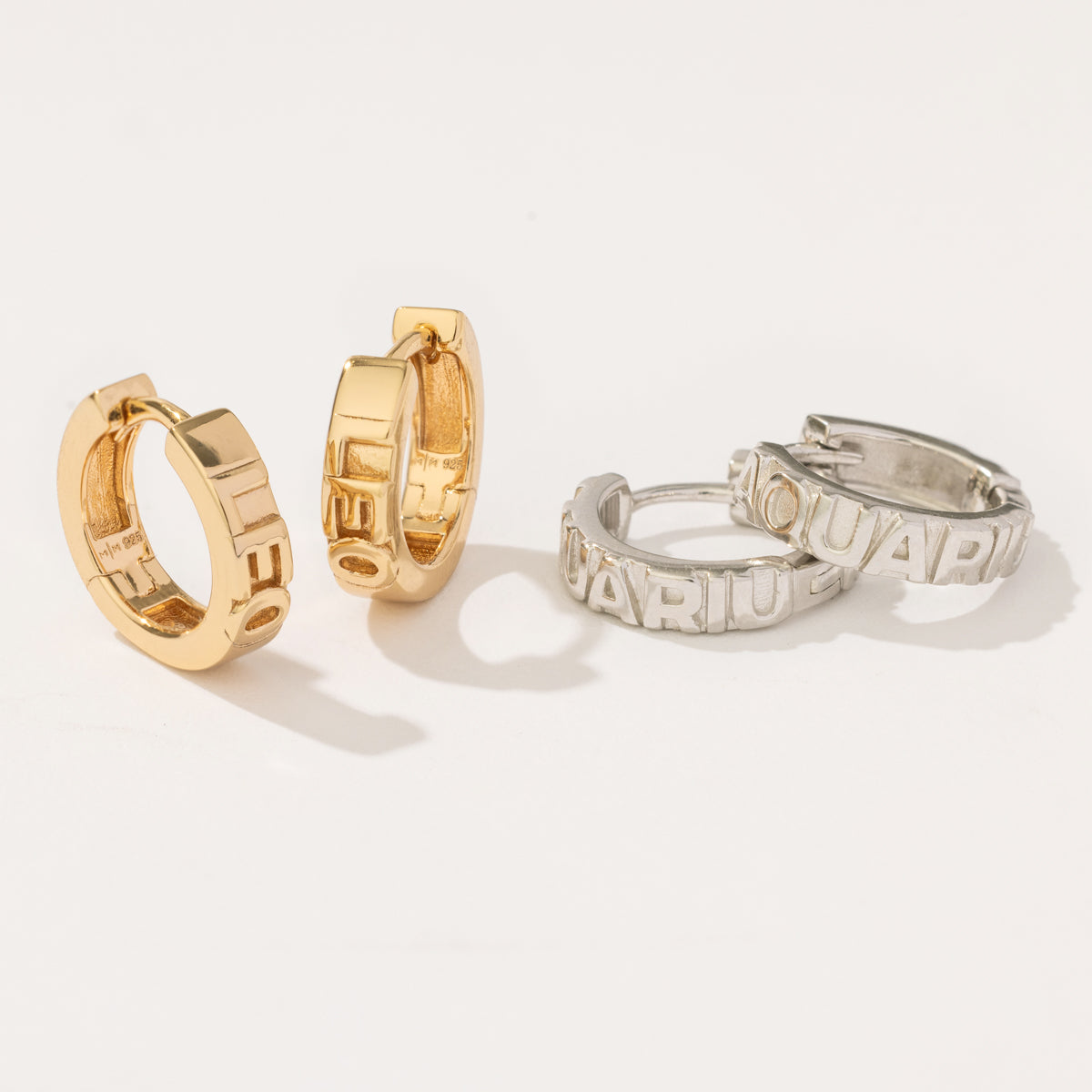 Aquarius Huggie Hoop Earrings | Final Sale