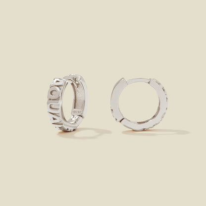 Aquarius Huggie Hoop Earrings | Final Sale