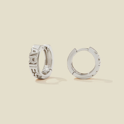 Aries Huggie Hoop Earrings | Final Sale
