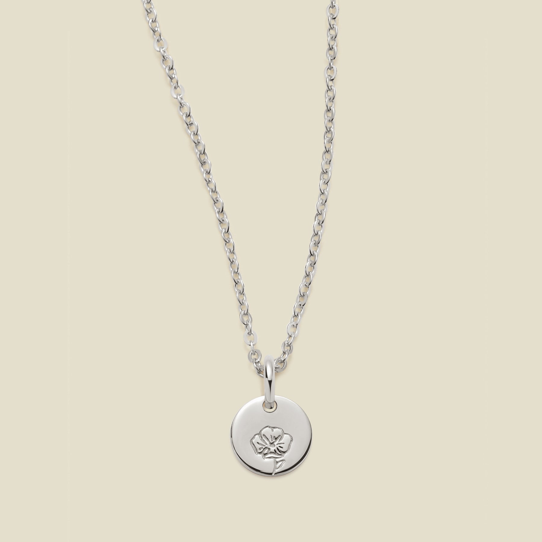 August Birth Flower Necklace