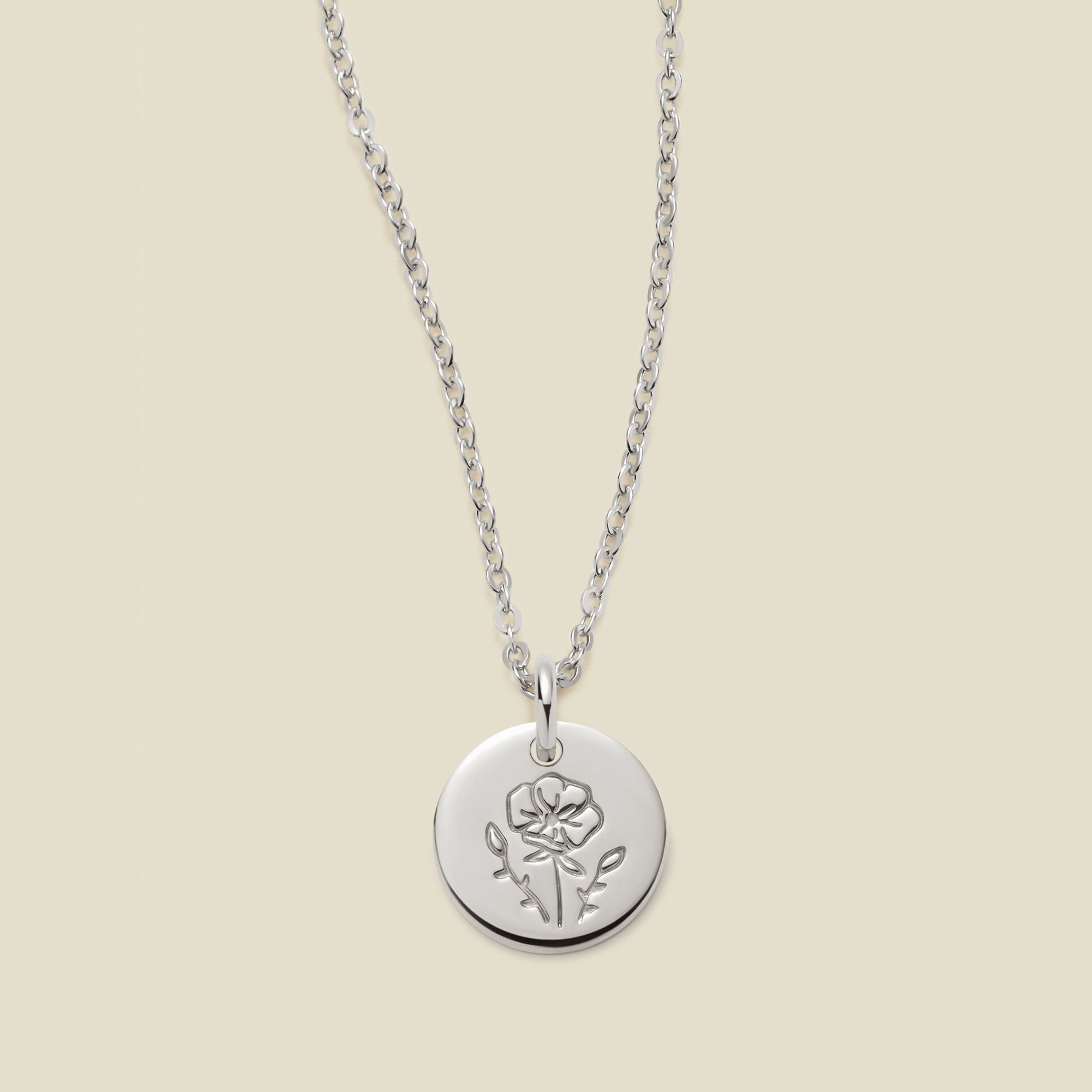 August Birth Flower Necklace
