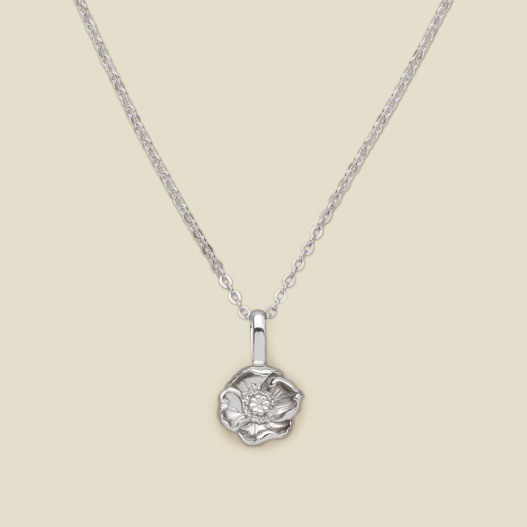 Birth Flower Charm Stacker Necklace