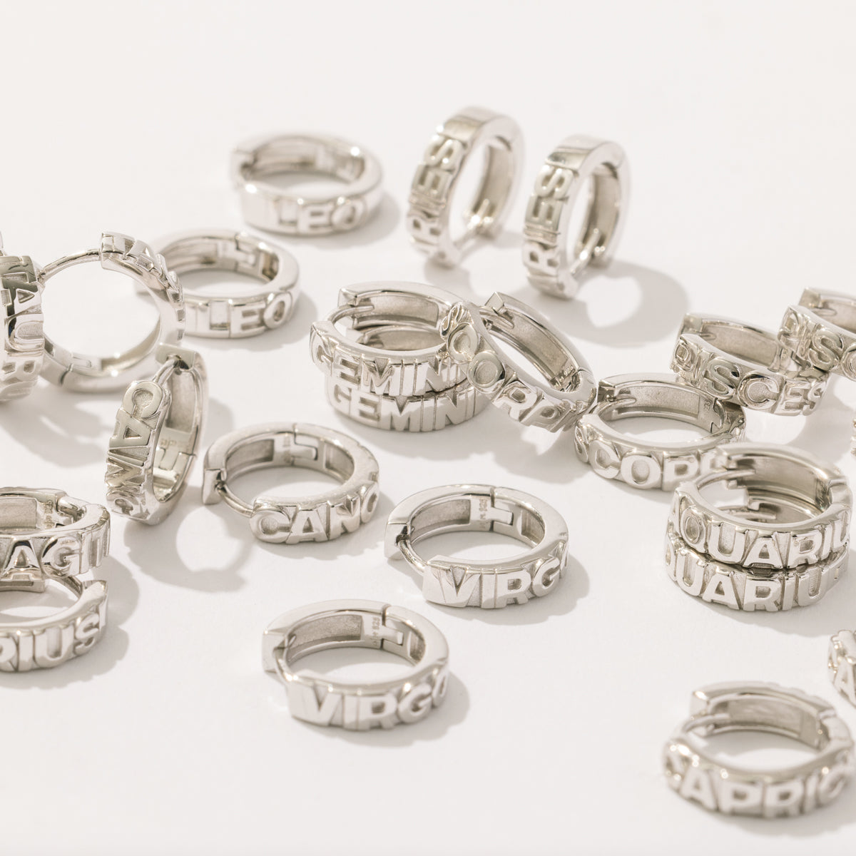 Capricorn Huggie Hoop Earrings | Final Sale