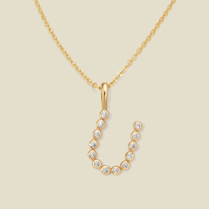 CZ Poppy Initial Necklace