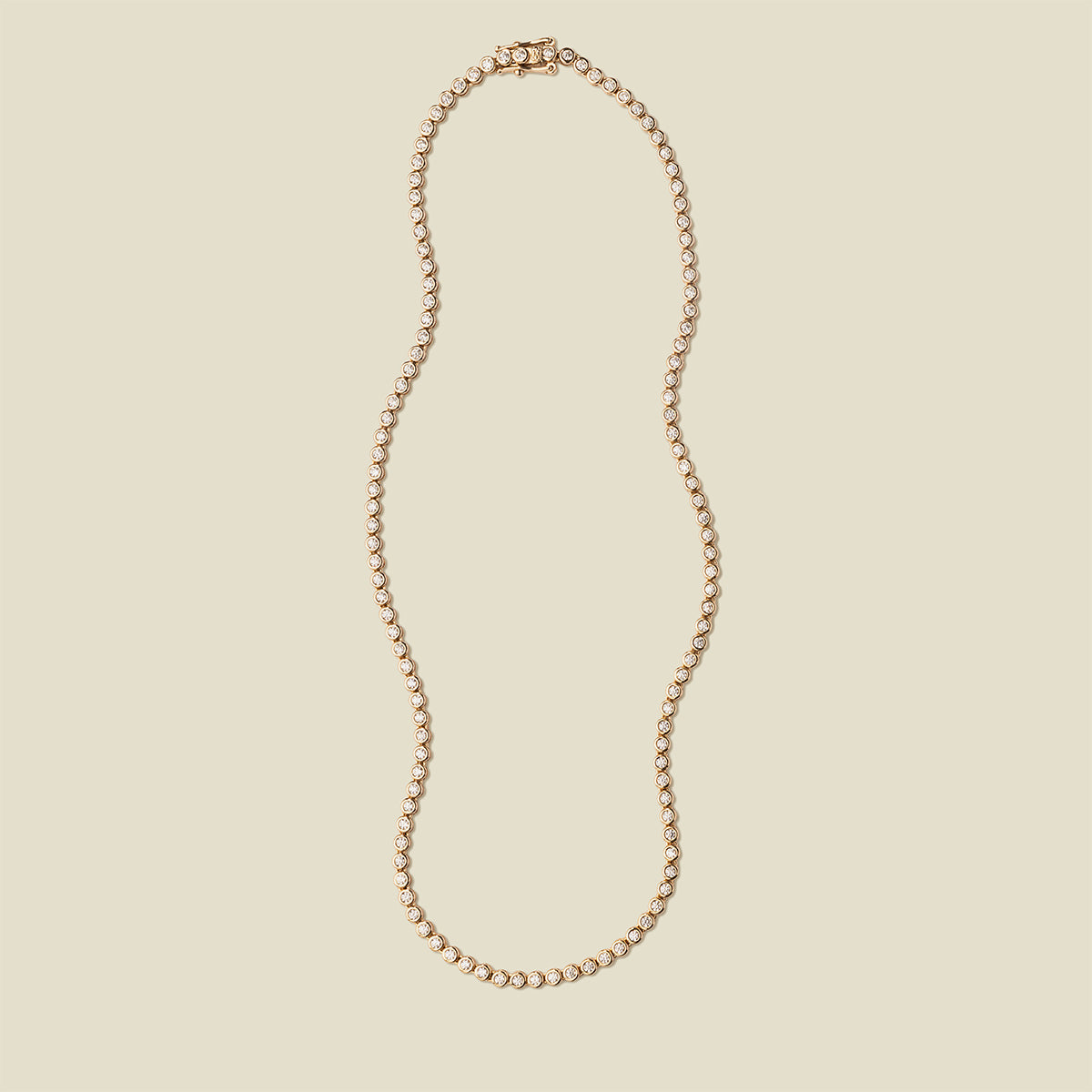 CZ Poppy Tennis Necklace