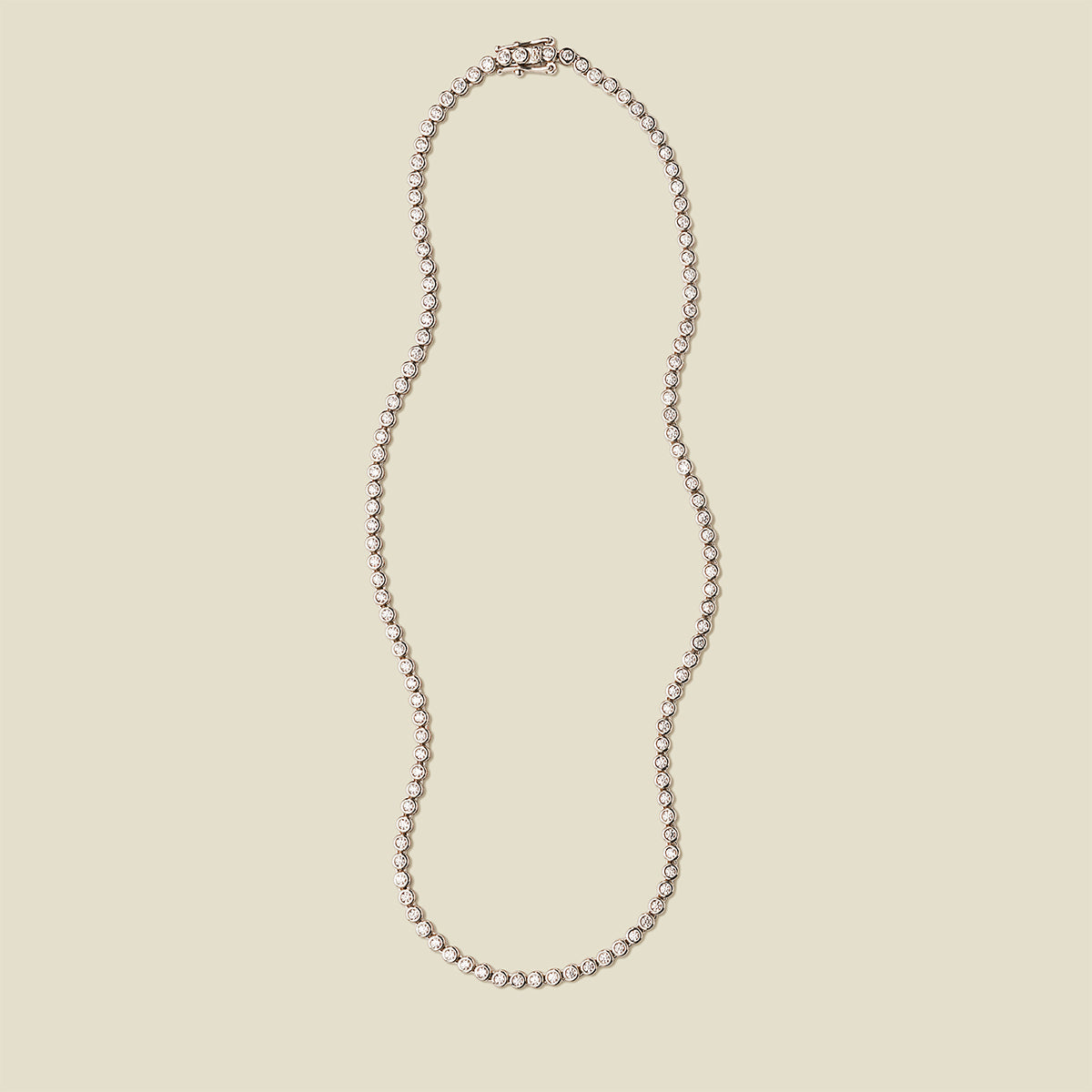 CZ Poppy Tennis Necklace