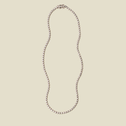 CZ Poppy Tennis Necklace