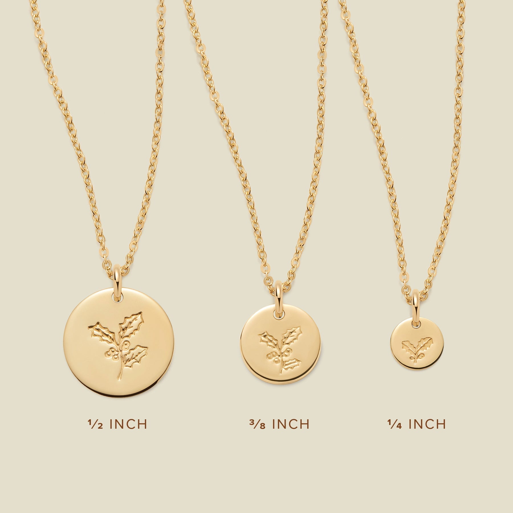 December Birth Flower Necklace