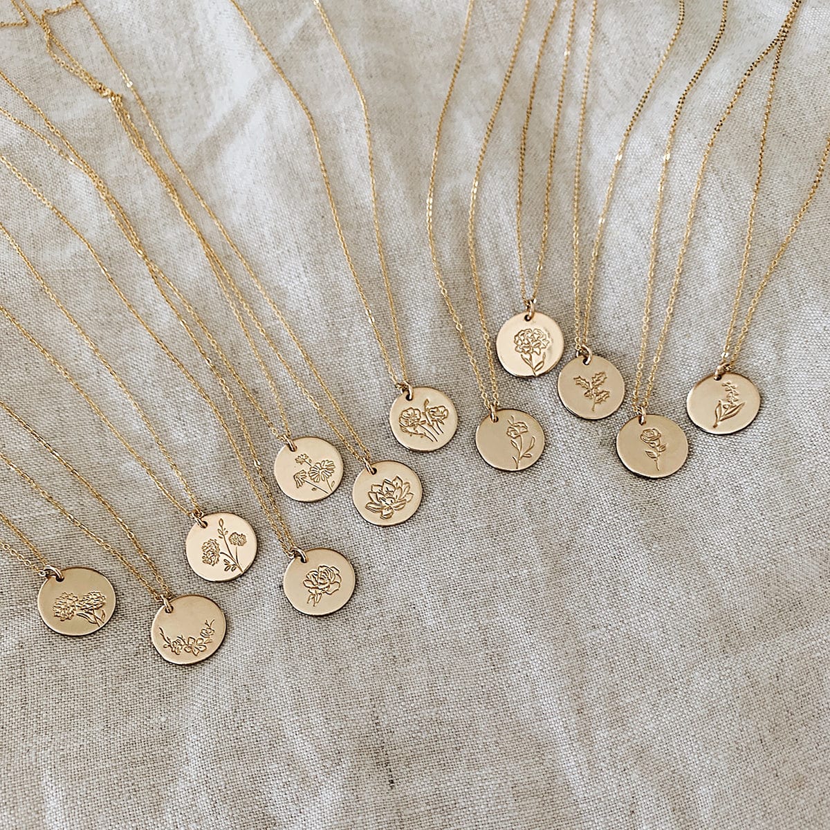 December Birth Flower Necklace
