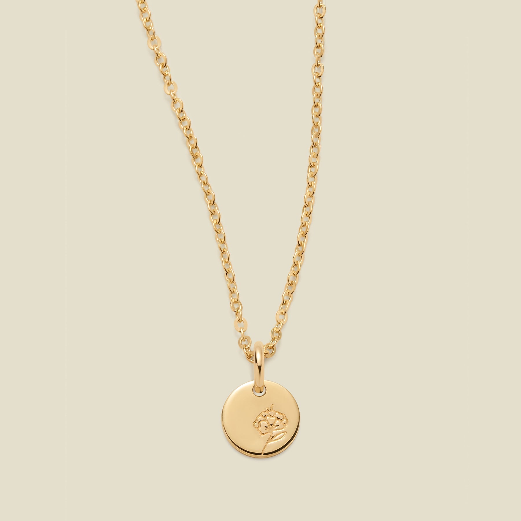 February Birth Flower Necklace