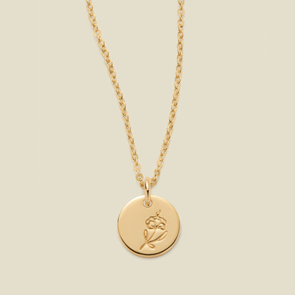 February Birth Flower Necklace
