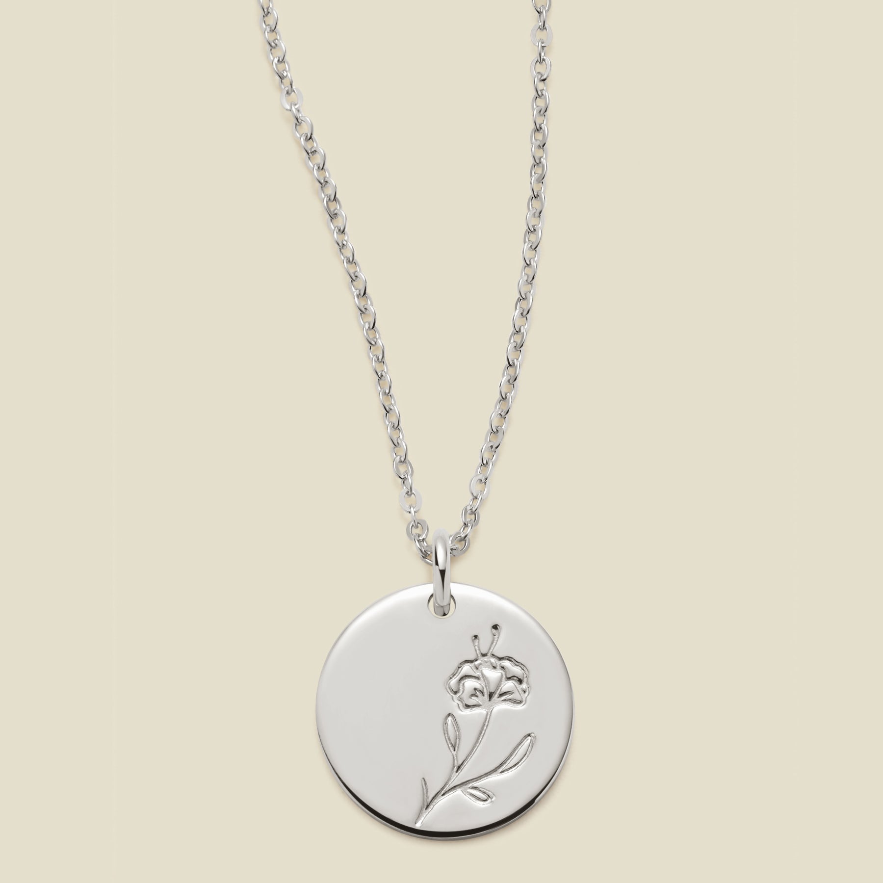 February Birth Flower Necklace