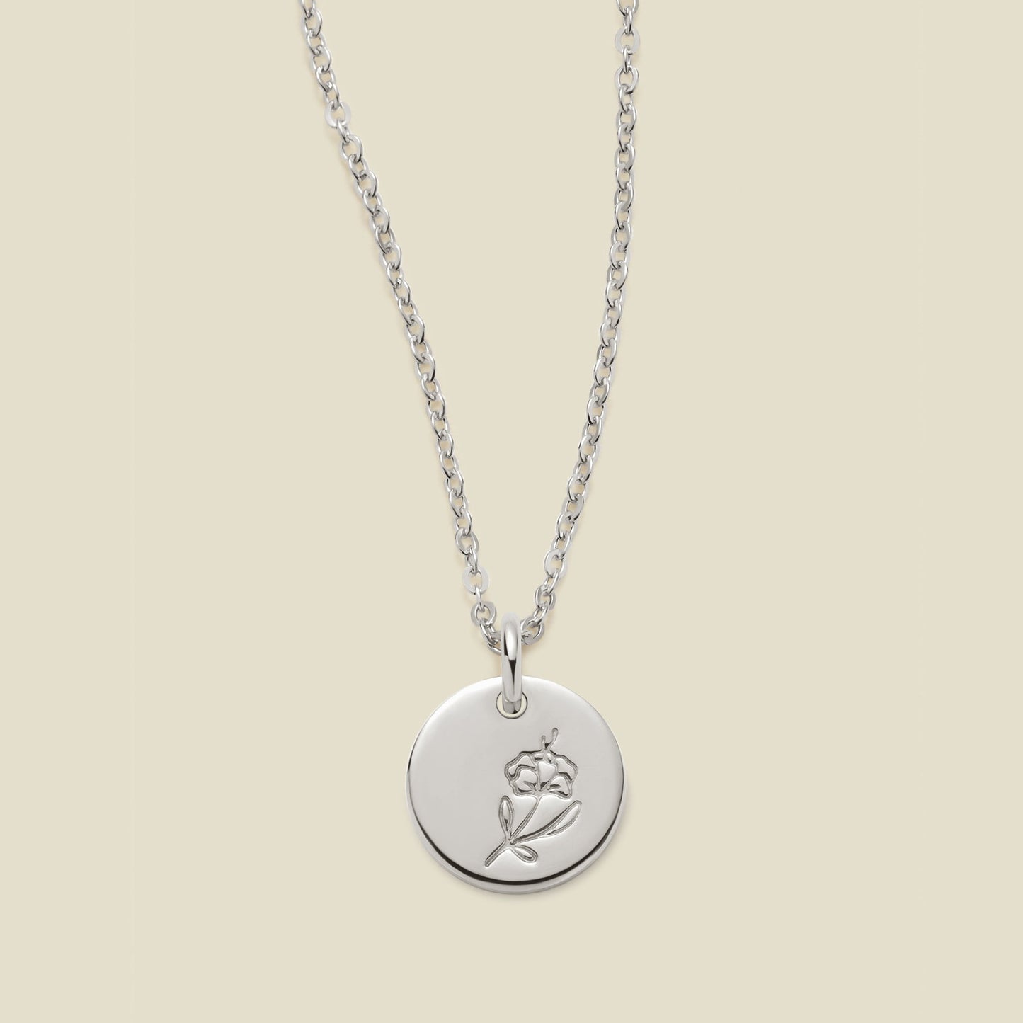 February Birth Flower Necklace