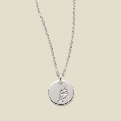 February Birth Flower Necklace