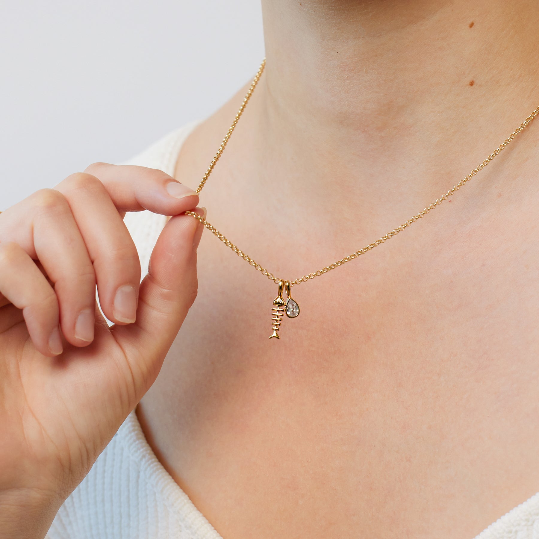 Fishbone Charm | Final Sale
