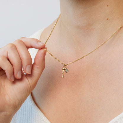 Fishbone Charm | Final Sale