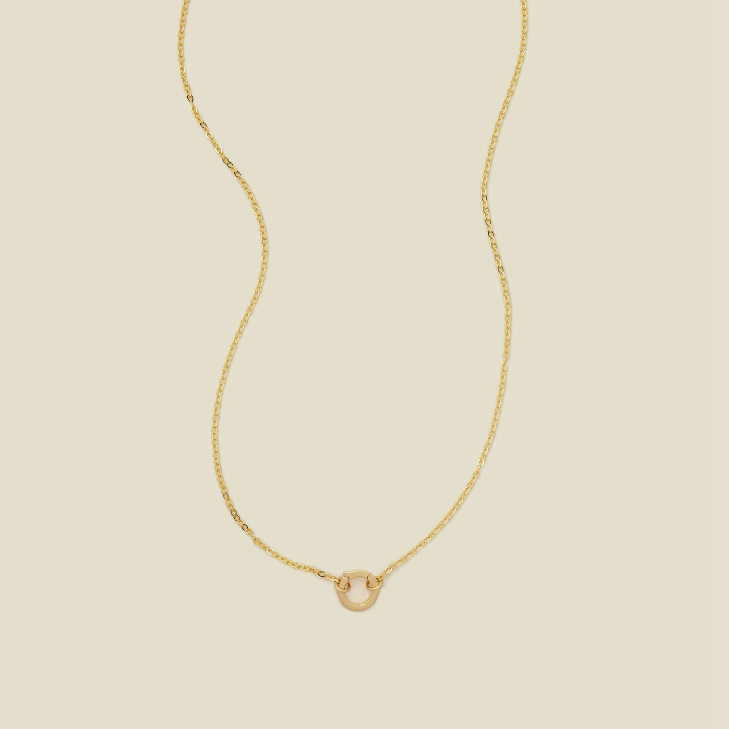 Flat Cable Charm Necklace