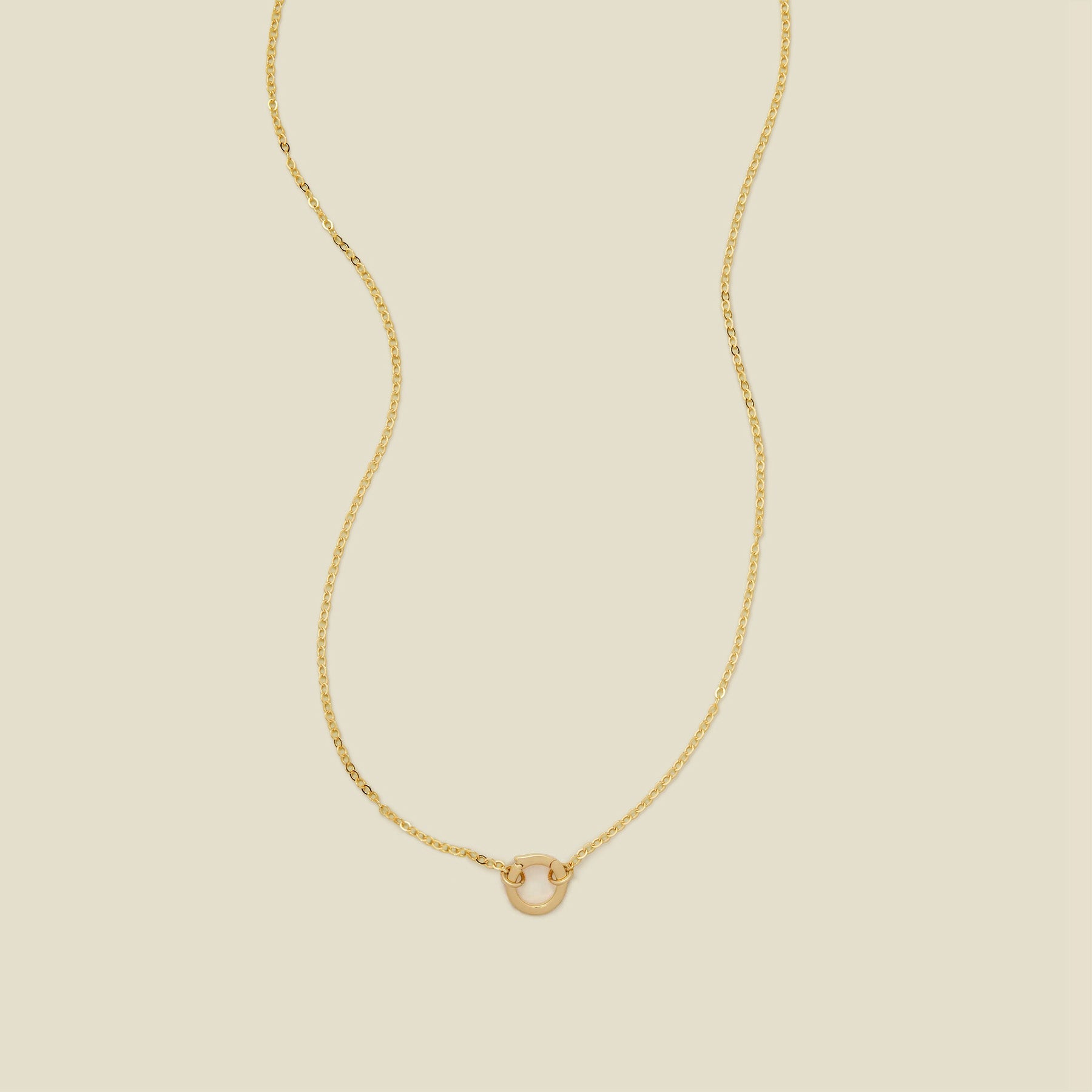 Flat Cable Charm Necklace