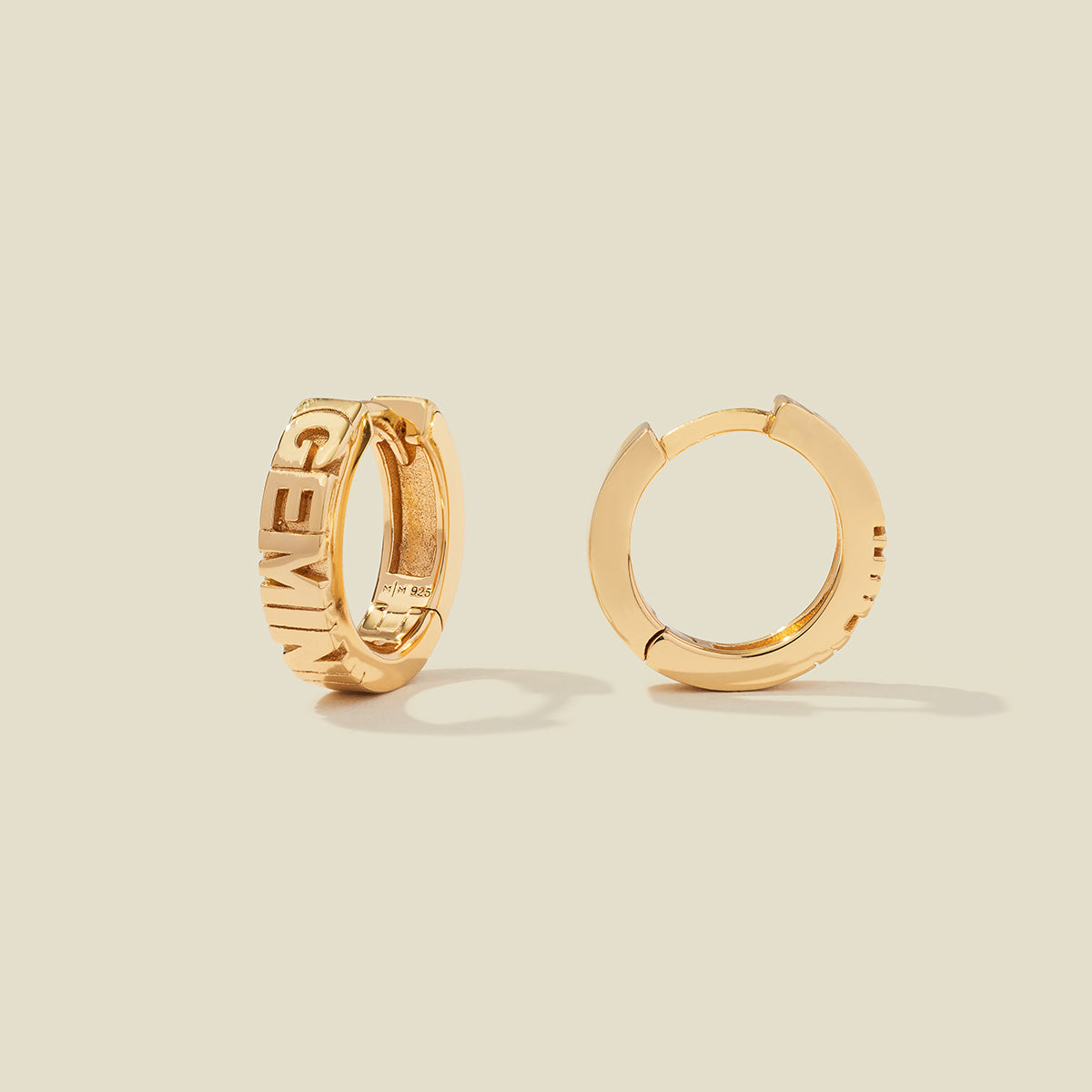 Gemini Huggie Hoop Earrings | Final Sale