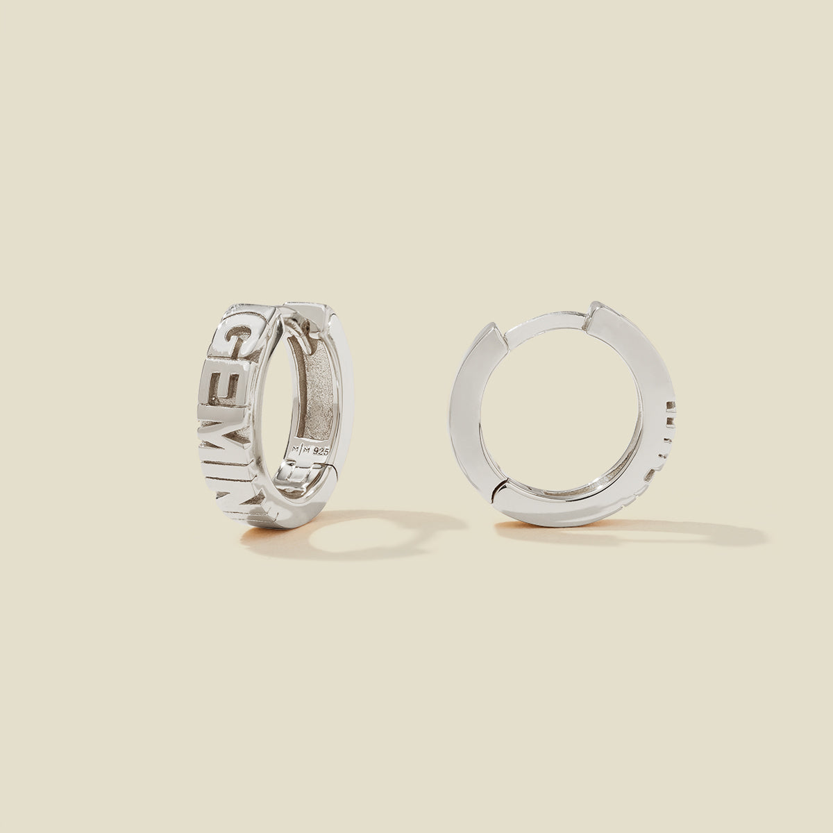 Gemini Huggie Hoop Earrings | Final Sale