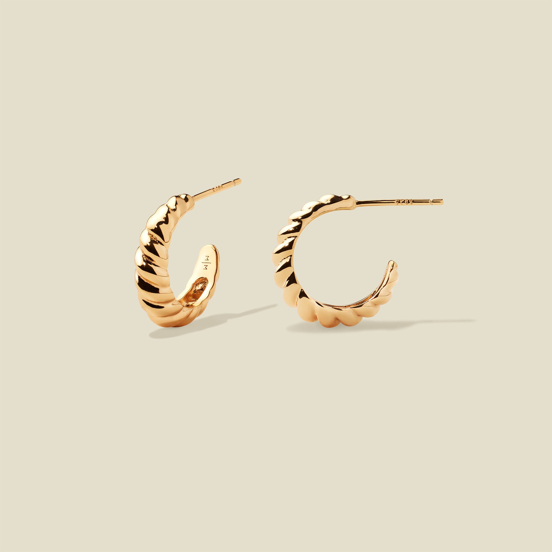 Gloss Croissant Hoop Earrings | Final Sale