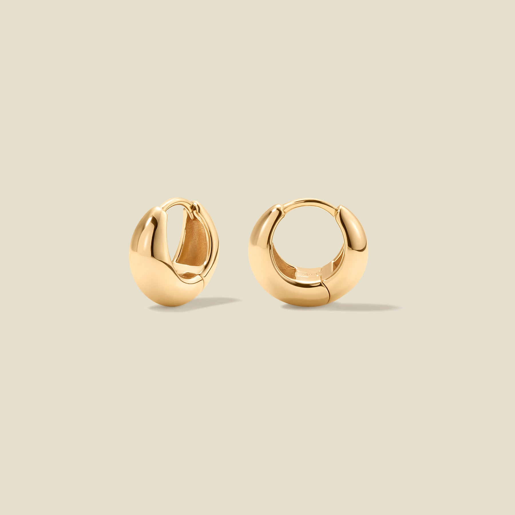 Gloss Huggie Hoop Earrings | Final Sale