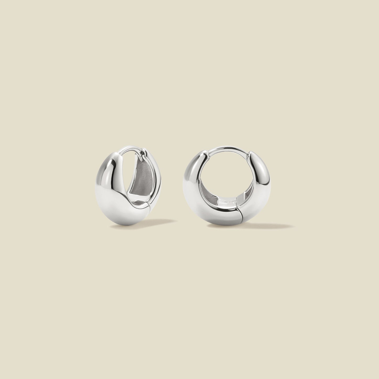 Gloss Huggie Hoop Earrings | Final Sale