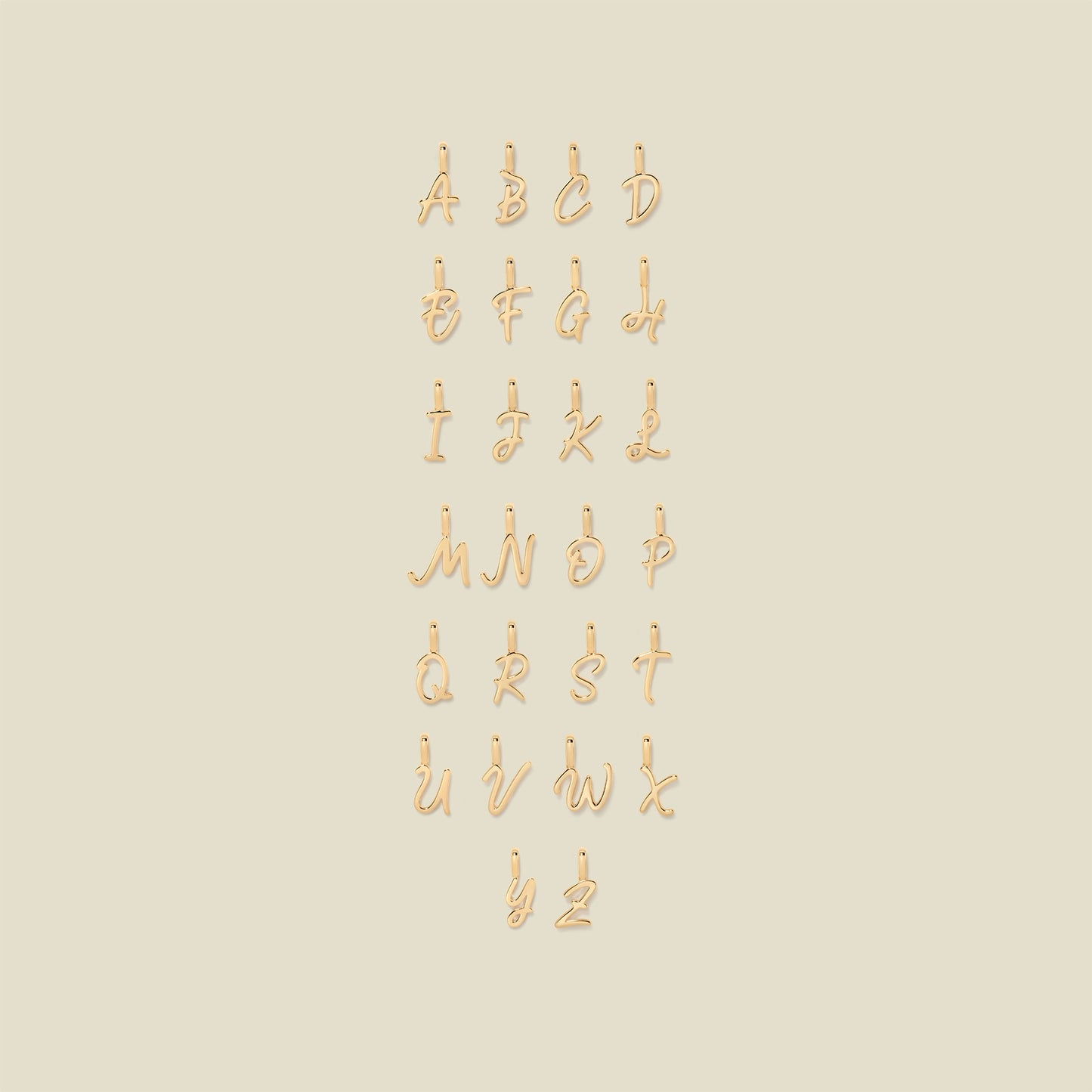 Script Initial L Charm