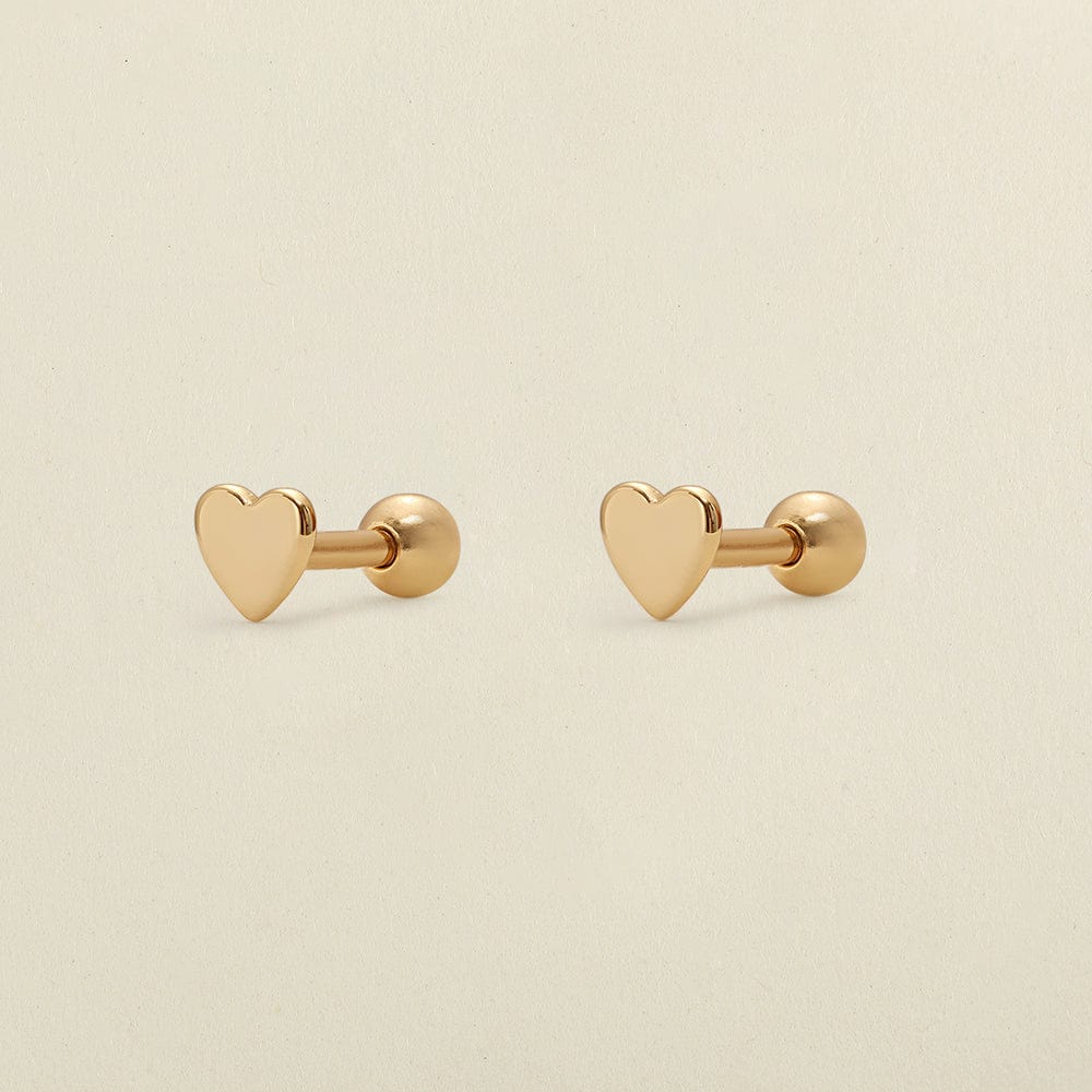 Heart Stud Earrings